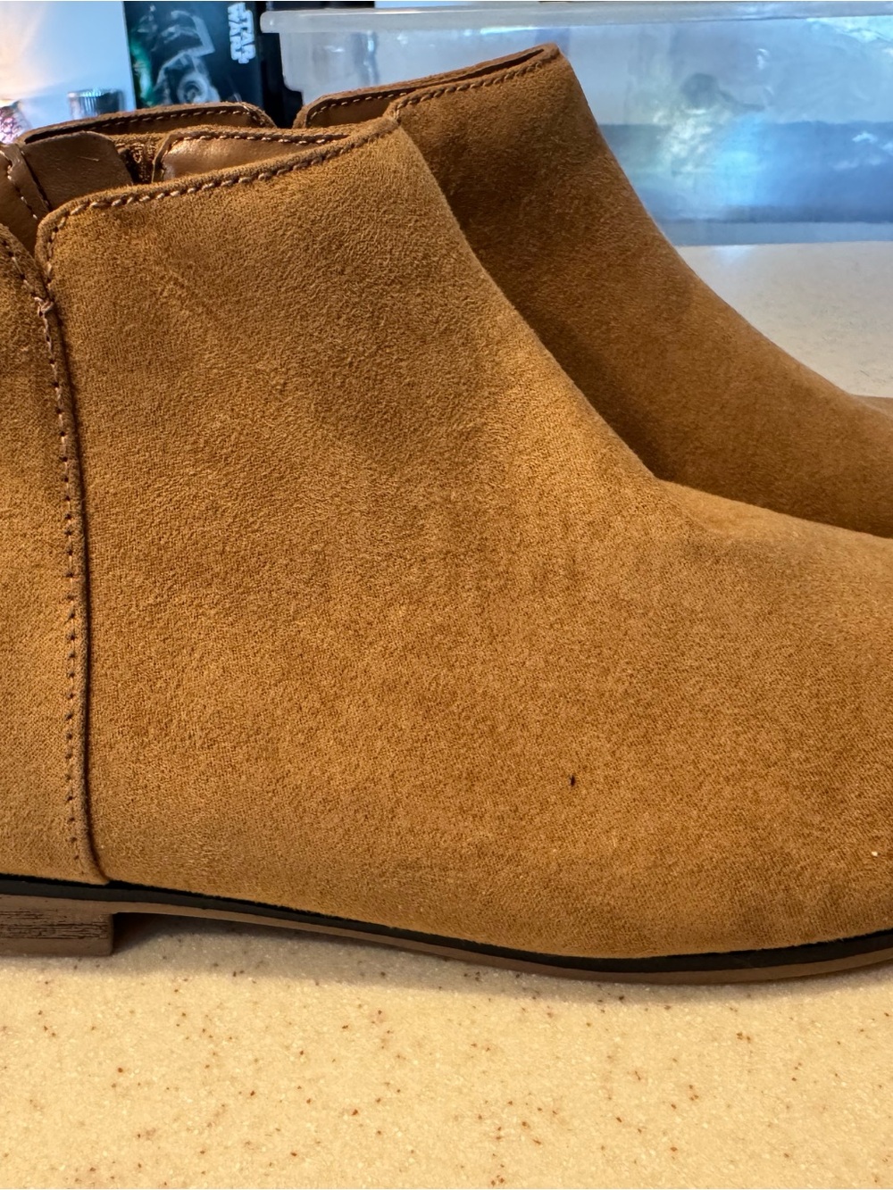 Cat & Jack Girls Tan Ankle Boots